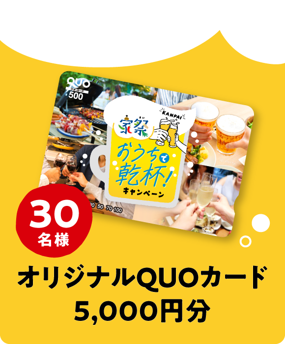 オリジナルQUOカード５,000円分